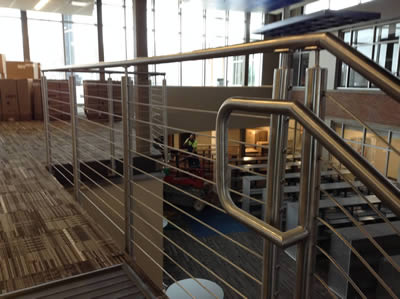 MacArthur School- Cable Railing w/Stainless Steel Top Rail